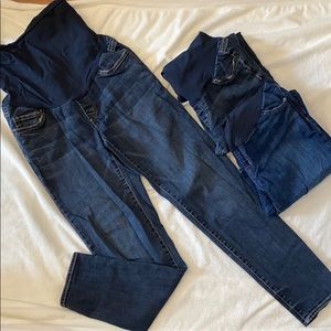 A Pea in a Pod maternity denim pants lot (M)